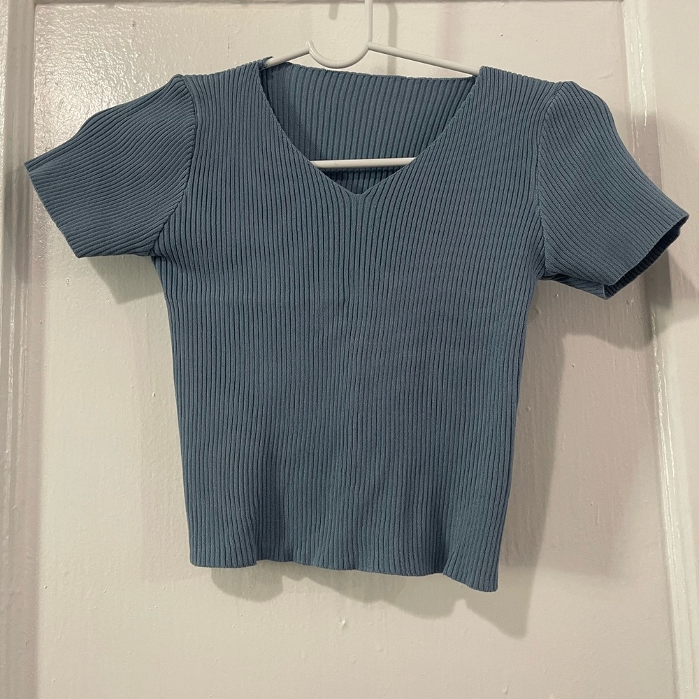 SHEIN Ribbed Cropped Sweater